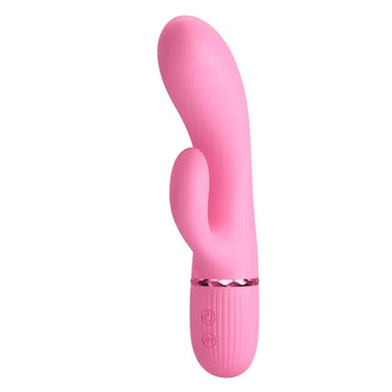 Marski Vibrator with Rabbit G Spot Pink, dual-stimulation silicone design for G-spot and clitoral pleasure.