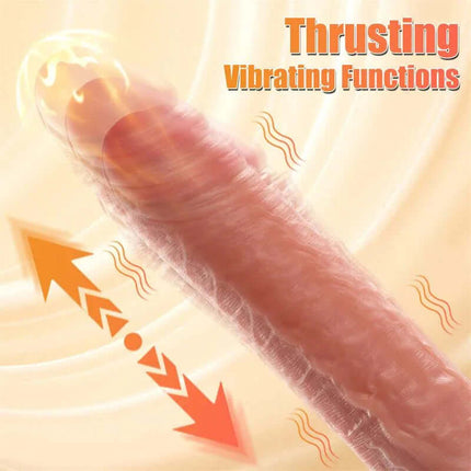 Marvin Dildo with Thrusting and Vibratiion 8.07 featuring thrusting vibrating functions