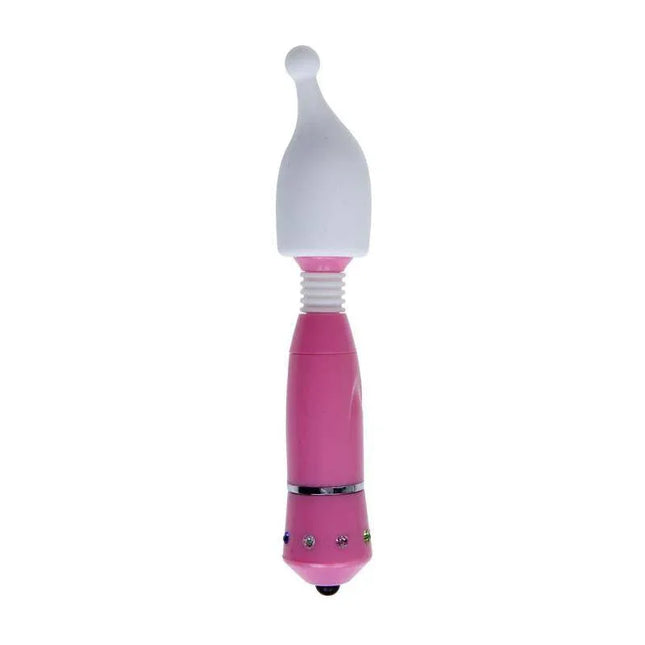 Pink Masager and 3 Heads Pack Mini Rock with silicone head and vibration modes.