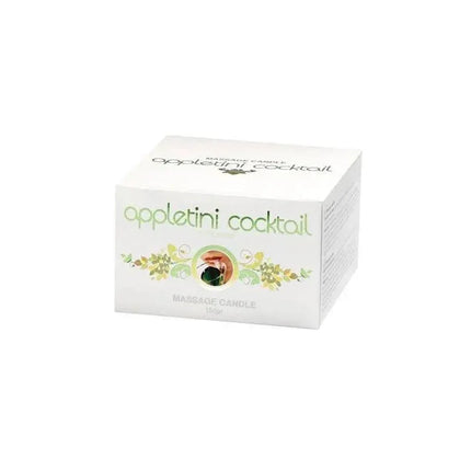 Massage Candle Appletini Cocktail 150 gr displayed in elegant packaging
