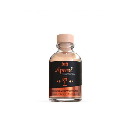 Massage Fel Aperol Flavor Heat Effect 30 ml bottle with warm effect gel for intimate massage and oral use.