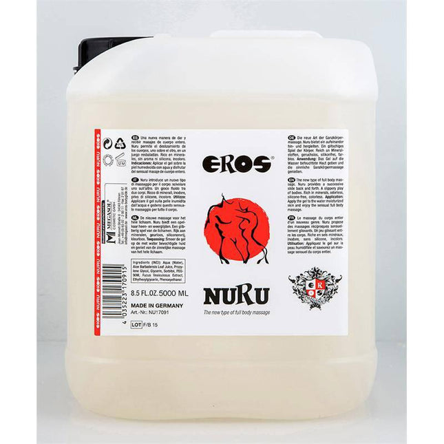 Massage Gel Water Base 5000 ml premium Nuru massage gel container, designed for full-body experience, ultra-smooth glide, 5000 ml size.