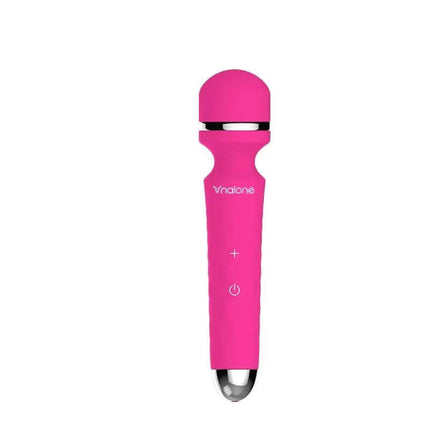 Massajer Rock Fuchsia pink massager with 7 vibration modes, waterproof design, suitable for travel and home use.