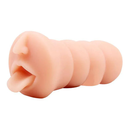 Masturbador Abby Sensual T-Skin 15 cm Flesh lifelike mouth-shaped sleeve