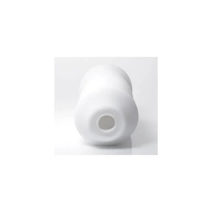 Masturbator 3D Module - discreet white device with textured interior for male pleasure, innovative design and easy cleaning 11.5 cm length