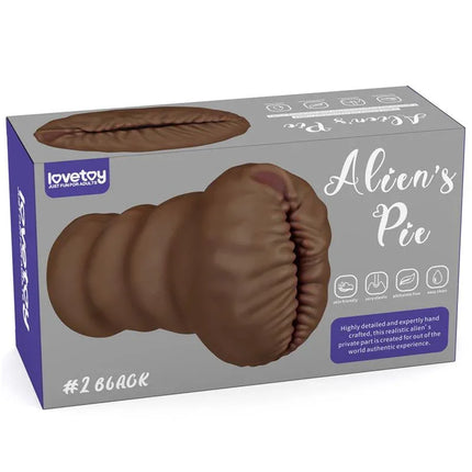 Masturbator Aliens Pie 2 in packaging, showcasing detailed design for realistic, immersive adult experience with textures and comfort.