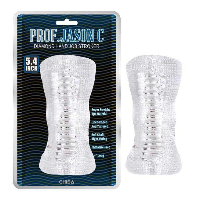 Masturbator Diamond Hand Job male pleasure toy, phthalate-free TPE, designed for enhanced stimulation and improved stamina training.