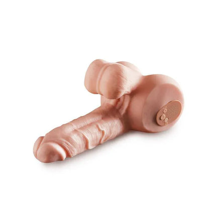 Masturbator Double Entry Dirty Talk Interactive with realistic design and rechargeable hi-fi speaker for enhanced pleasure