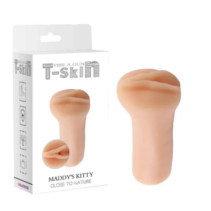 Masturbator Fire a Gun N3 T-Skin 13.7 cm Flesh with packaging, realistic design adult toy for lifelike solo pleasure and stamina training.