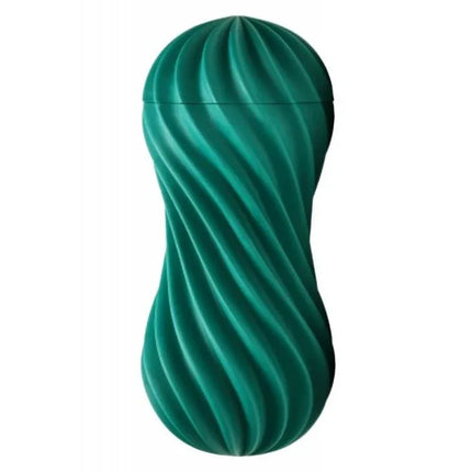 Masturbator Flex Fizzy Green with ergonomic design and premium elastomer material for dynamic adult experience.