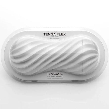 Masturbator Flex White with spiral design for enhanced grip and personal pleasure experience
