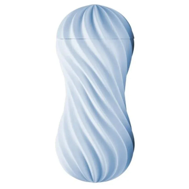 Masturbator Flexy Bubbly Blue with textured design for comfort and intense stimulation.