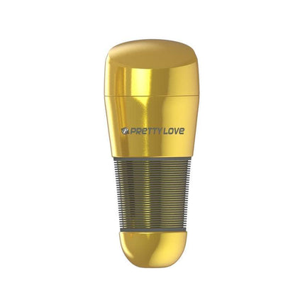 Masturbator Kitty Golden Vagina with durable silicone tunnel and hard plastic shell, designed for realistic solo pleasure experience.