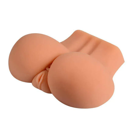 Masturbator Mature Kelly with curvy design and flat base, offering multiple entry options and easy cleaning for versatile pleasure.