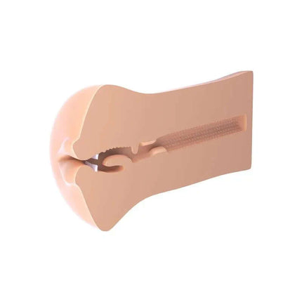 Masturbator Mouth Deep Throat, compact FantaFlesh design with lifelike texture, travel-friendly and discreet for ultimate pleasure.