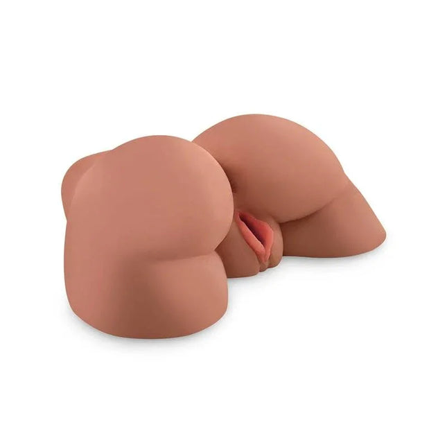 Masturbator Perfect Ass Double Hole Caramel Skin with dual-entry design for lifelike realism and versatile adult stimulation.