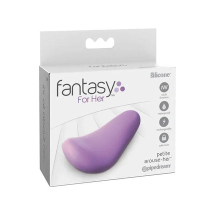 Masturbator Petite Arouse-Her in packaging, luxury pleasure device with body-temperature silicone, discreet and portable design.