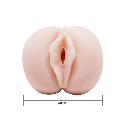Masturbator Vagina 12.5 cm realistic vagina-shaped adult toy, compact discreet design for personal pleasure, lifelike sensation, 65mm width.