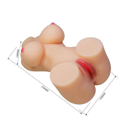 Masturbator Vagina and Ano 1.9kg with dual-channel textured interior, offering ultra-realistic sensations for adult pleasure.