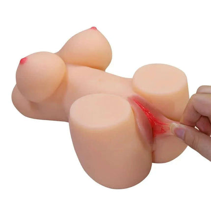 Masturbator Vagina and Ano 1.9kg with dual-channel textured interior for lifelike sensations.