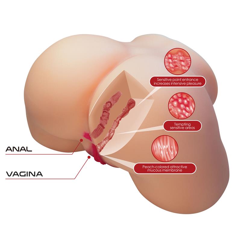Masturbator Vagina and Ass 5.5kg - secretsextoys.store