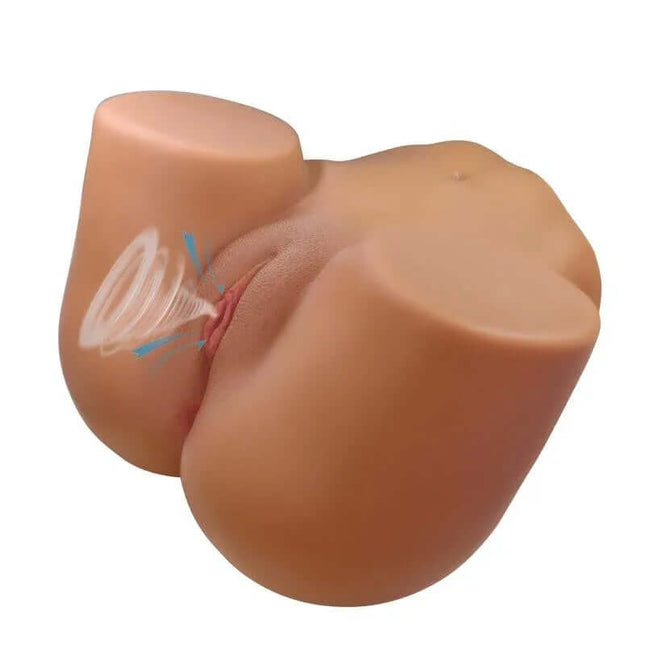 Masturbator with Vibration, Suction Efect and Voice 11 kg featuring realistic 3D design and premium TPE for lifelike experience