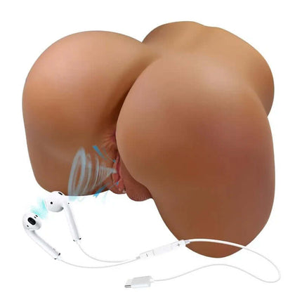 Masturbator with Vibration, Suction Efect and Voice 11 kg featuring realistic 3D pelvic design, premium TPE, and audio capability.