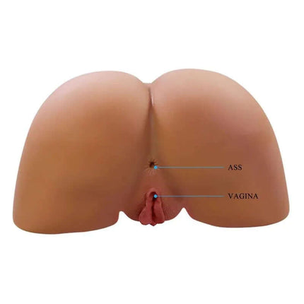 Masturbator with Vibration, Suction Effect and Voice 6.775 kg displaying dual openings for enhanced pleasure.