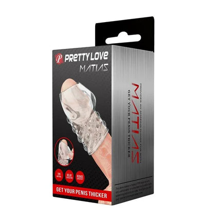Packaging of Matias Penis Sleeve Flexible with clear sleeve illustration.