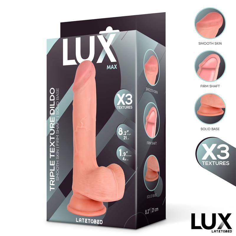 Max Triple Density Dildo with Balls 8.2 - secretsextoys.store