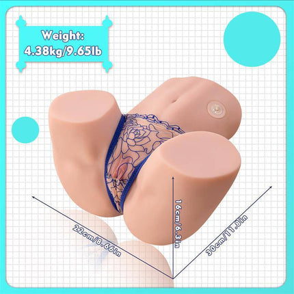 Maya Masturbator with Vibration and Sucking Efect 4.5 kg featuring realistic torso design and soft TPR material.