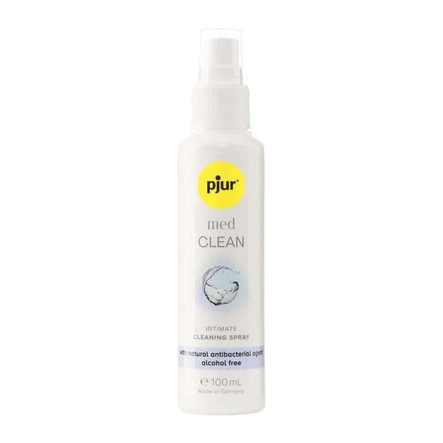 Med Clean Cleaning Spray 100 ml bottle designed for gentle, alcohol-free skin cleansing and odor reduction.