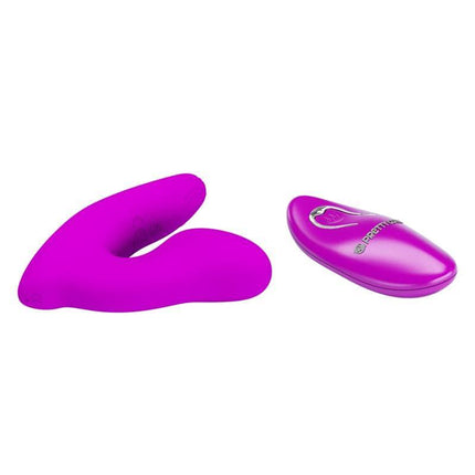 Melvin Vibrating But Plug with Remote in vibrant pink with sleek design for enhanced pleasure.