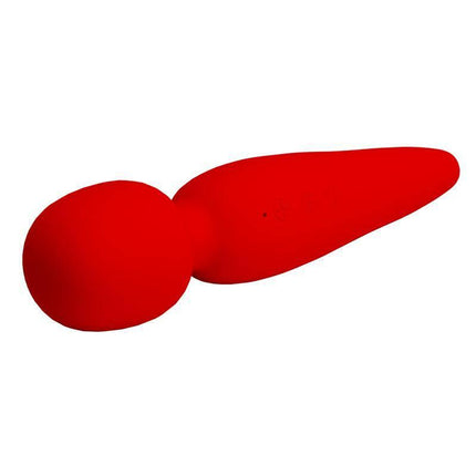 Red Meredith Massager Wand with silicone design for muscle relief
