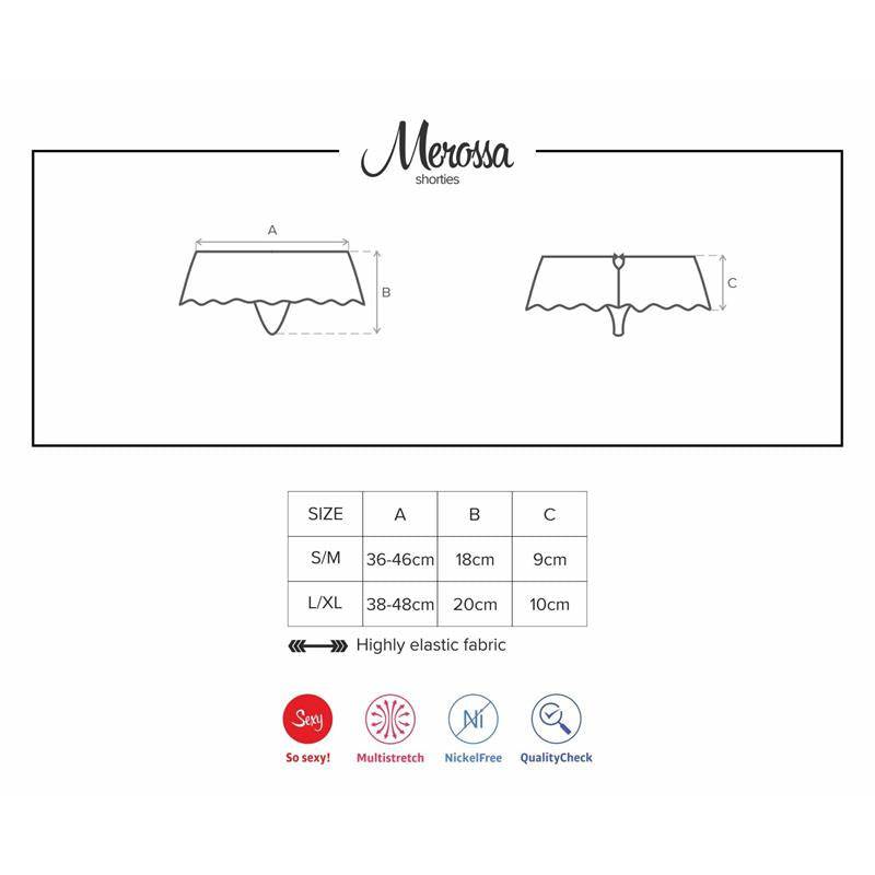 Merossa Crotchless Panties Balck - secretsextoys.store