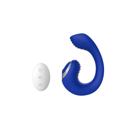 Meteor Couples Remote Control Toy in blue with ergonomic design and wireless remote for shared pleasure.