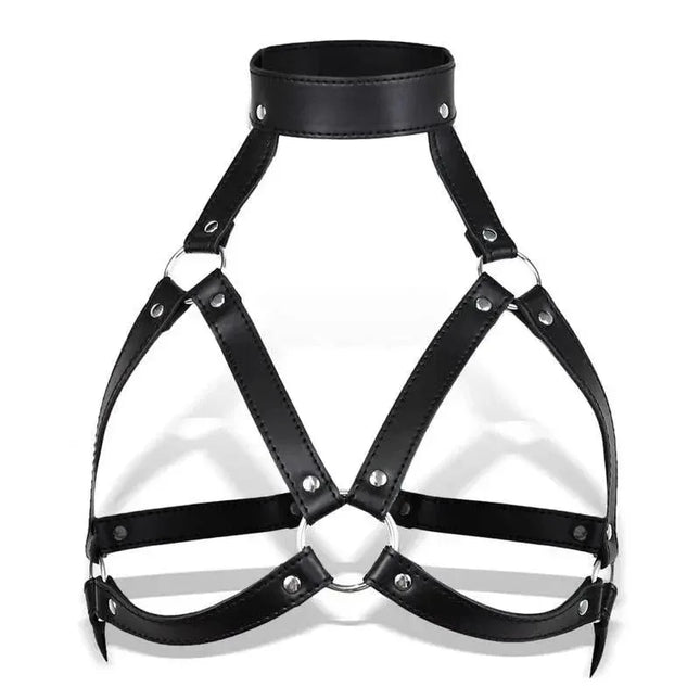 Milenia Breast Harness for Bondage with O-ring design, featuring premium straps for style and comfort in bondage play.