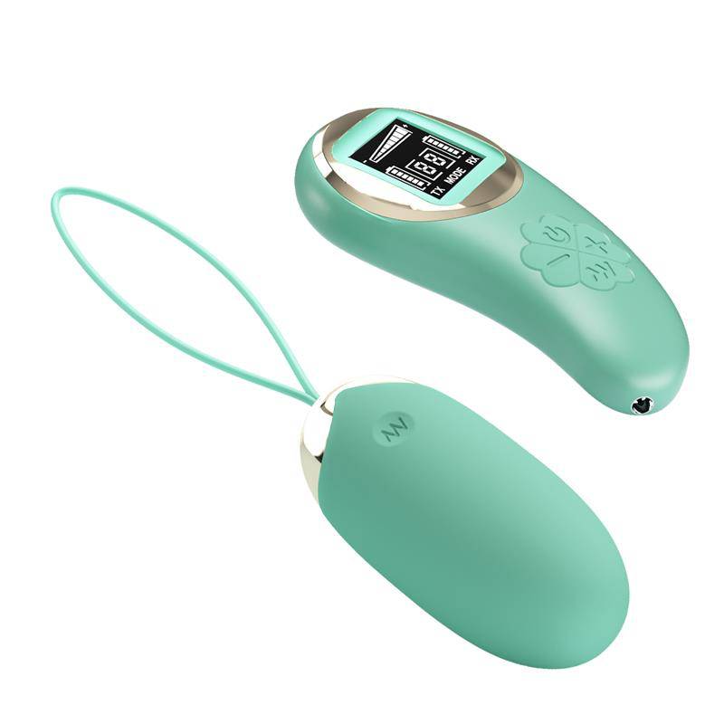 Mina Vibrating Egg with Digital Screen remote control green - secretsextoys.store