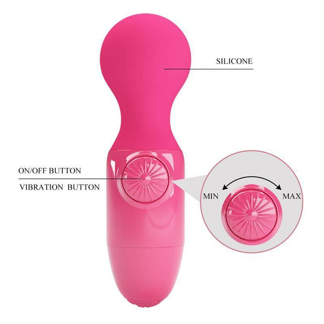 Mini Masagger Little Cute USB with silicone cover and adjustable vibration settings