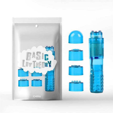Mini Massager 3 Heads for Relaxation with packaging and three interchangeable heads displayed.