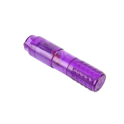Mini Massager 3 Heads Purple handheld device for versatile relief with interchangeable heads and multi-speed settings.
