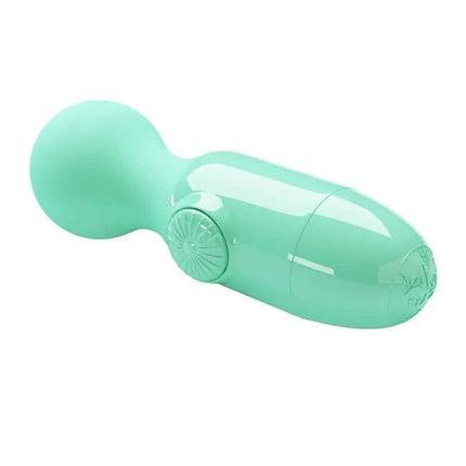Mini Massager Little Cute Green - compact, waterproof silicone wand for focused vibrations and playful exploration.