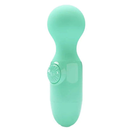 Mini Massager Little Cute Green - Compact, waterproof silicone wand for travel-friendly, focused stimulation and playful exploration.
