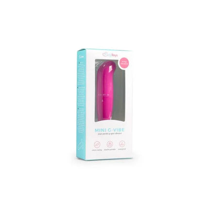 Mini Vibe G-Spot Pink in packaging, compact and designed for precise G-spot stimulation, waterproof and travel-friendly.