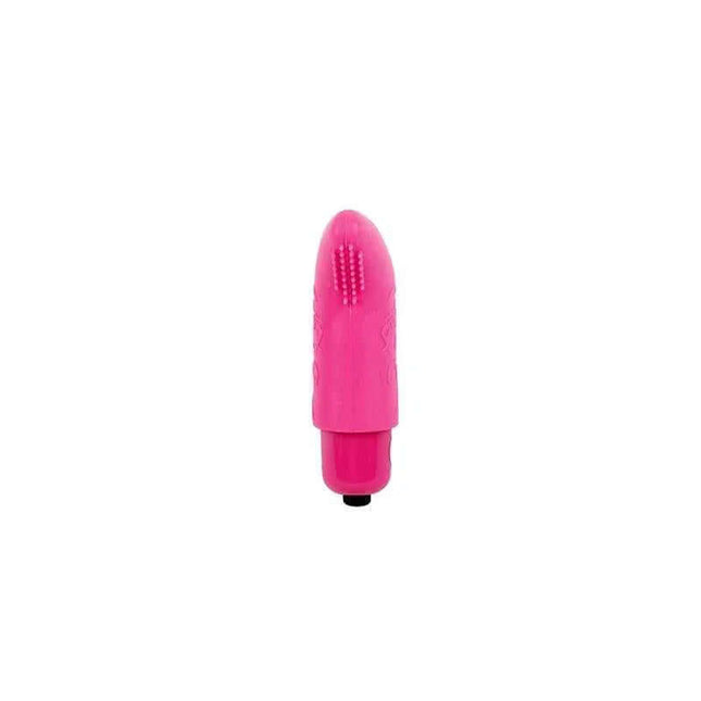Pink Mini Vibrator Waterproof Silicone 7-Function with textured tip for pleasure and comfort