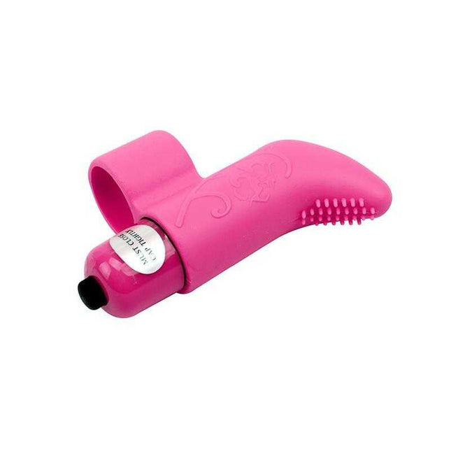 Mini Vibrator Waterproof Silicone 7-Function in pink, discreet design with finger-friendly grip and textured surface for personalized pleasure.