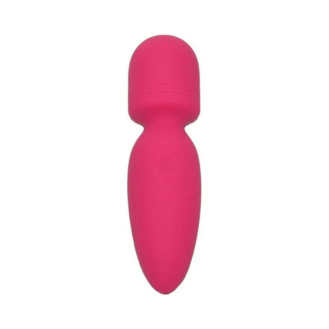 Mini Wand Vibrator Valencia Pink powerful compact massager with 10 vibration modes, designed for muscle relief and pleasure.