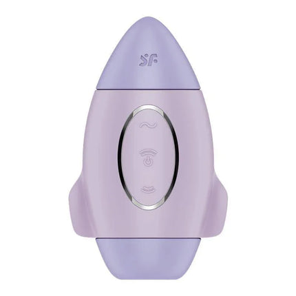 Mission Control Clit Sucker and Vibrator Violet, dual-action toy with Air Pulse Technology in a compact purple design from Satisfyer.