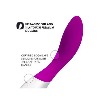 MONA WAVE Deep Rose stimulator, ultra-smooth premium silicone, body-safe certified, G-spot massager.