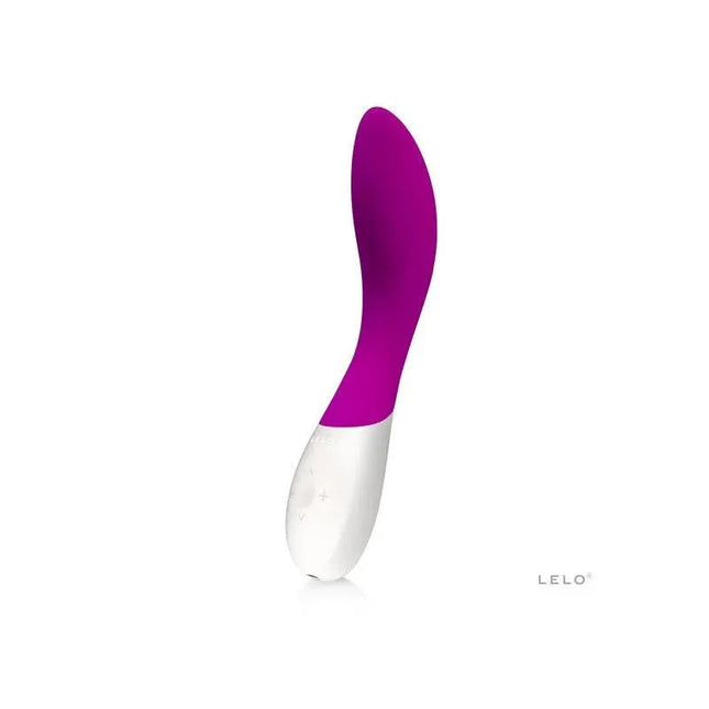 MONA WAVE Deep Rose massager with voluptuous form and come-hither motion for G-spot sensation.